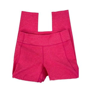 Outdoor Voices Women's Size Medium Pink Heathered Leggings 23" length